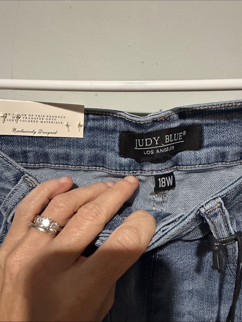 Judy Blue Women's Light Blue Minimally Distressed Bootcut Jeans - Picture 3 of 9